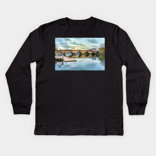 Henley on Thames Bridge Kids Long Sleeve T-Shirt